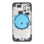 Apple iPhone 11 Pro - Back battery door cover middle frame housing with small parts Green OEM with Logo