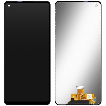 Samsung A217F Galaxy A21s - LCD Without Frame Touch Black OEM