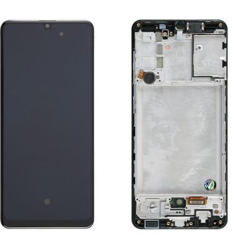 Samsung A315 Galaxy A31 - LCD Touch Black with Frame Original GH82-22905A/22761A/24455A/24406A Service Pack