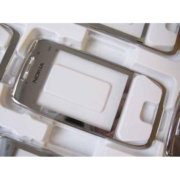 NOKIA E66 - Front cover White Steel Original