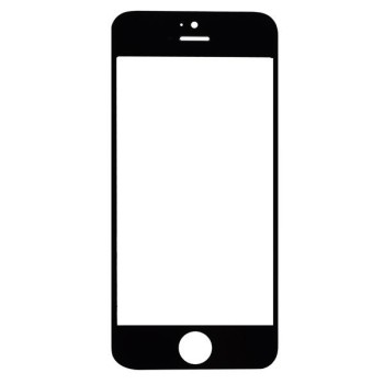 Apple iPhone 5S - Glass screen Lens replacement Black High Quality OEM