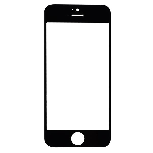 Apple iPhone 5S - Glass screen Lens replacement Black High Quality OEM