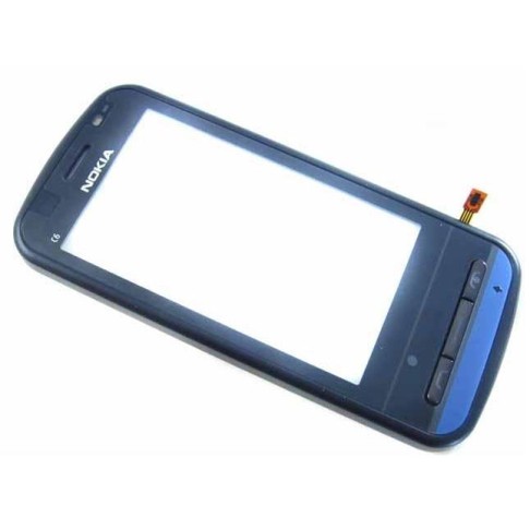 NOKIA C6 - Touch screen + Front cover black SWAP Original