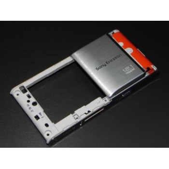 SONY-ERICSSON U1i Satio - Middle-back cover silver Original