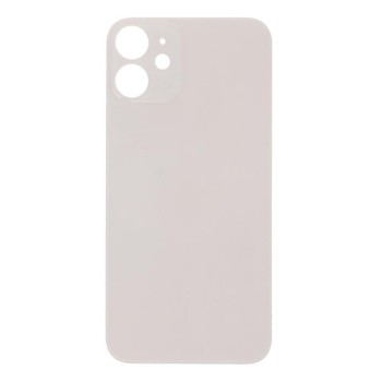 Apple iPhone 12 Mini - Battery cover + Adhesive Large Hole White OEM with Logo