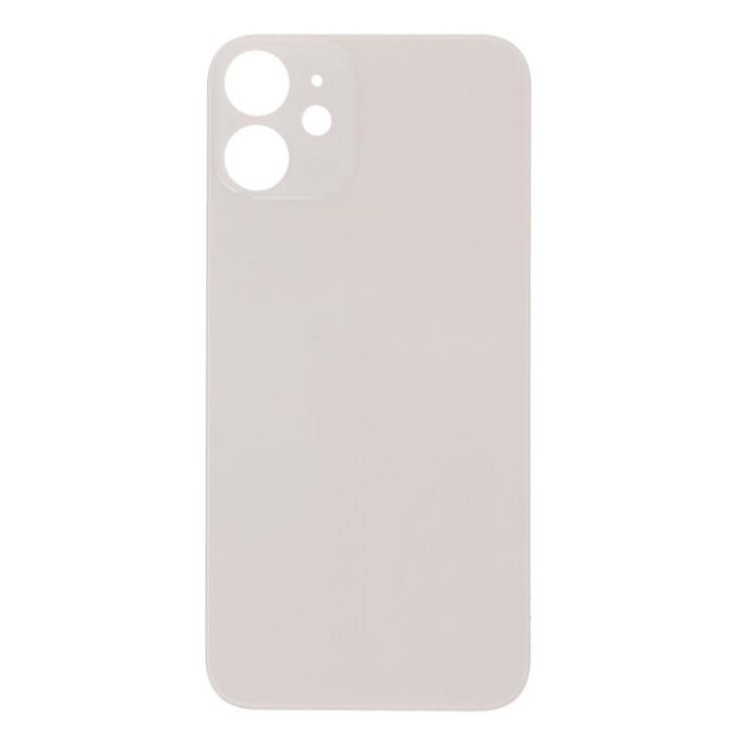 Apple iPhone 12 Mini - Battery cover + Adhesive Large Hole White OEM with Logo