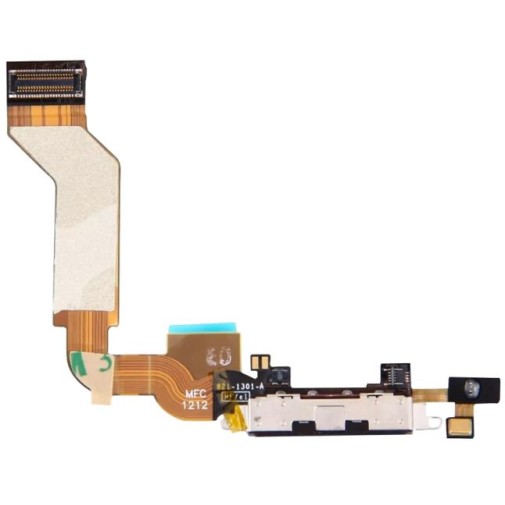 Apple iPhone 4S - Charging Flex Cable Connector Black OEM