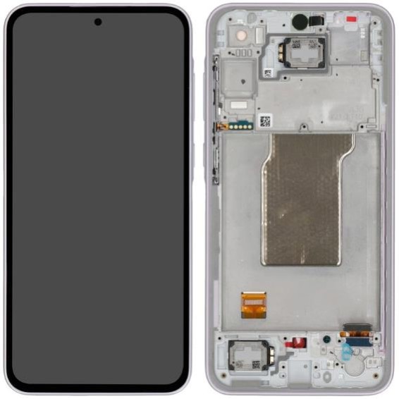 Samsung A356B Galaxy A35 5G - LCD Touch Lavender Lilac with Frame GH82-34221C Service Pack