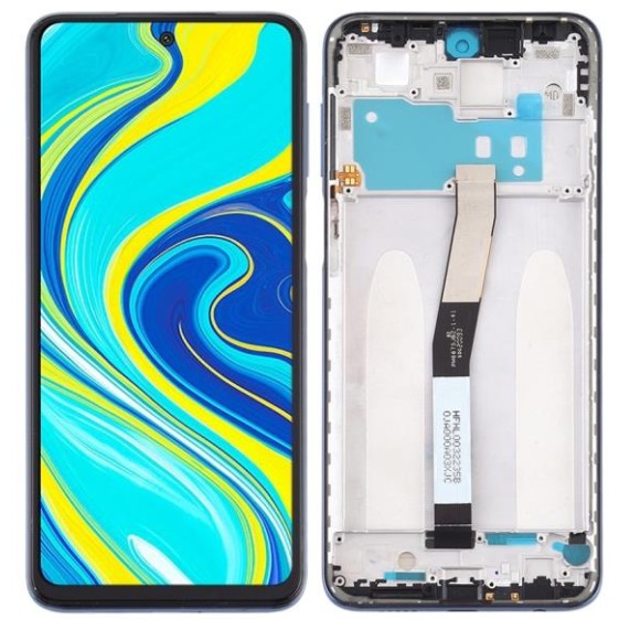Xiaomi Redmi Note 9S / Redmi Note 9 Pro - LCD Touch Grey with Frame OEM