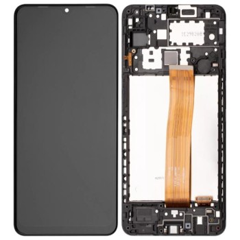 Samsung A125F Galaxy A12 - Original LCD Touch Black with Frame GH82-24491A/24490A Service Pack