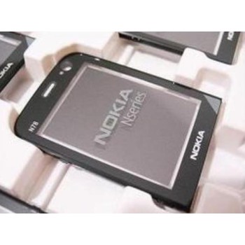 NOKIA N78 - Window (display glass) black Original