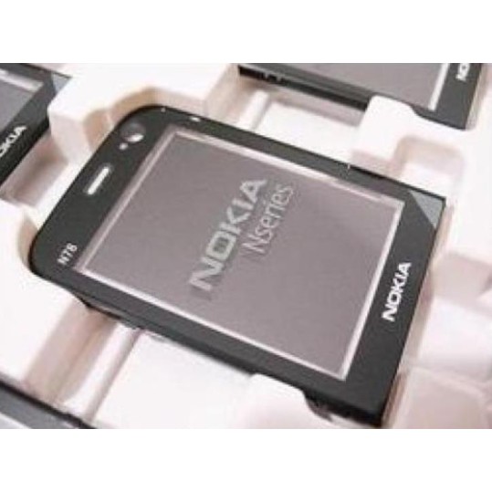 NOKIA N78 - Window (display glass) black Original