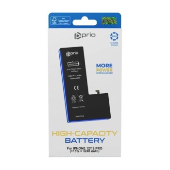 Apple iPhone 12/12 Pro - Prio High Capacity Battery Li-Poly 3240mAh
