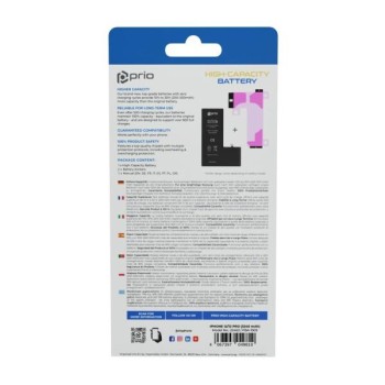 Apple iPhone 12/12 Pro - Prio High Capacity Battery Li-Poly 3240mAh