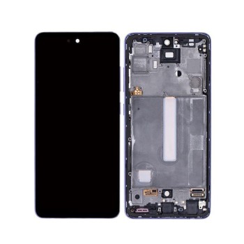 Samsung Galaxy A52 4G/5G - LCD Touch Violet with Frame Original GH82-25524C/25526C/25754C/25602C/25623C Service Pack