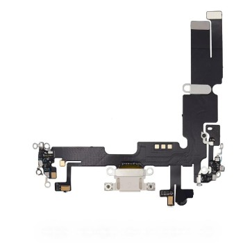 Apple iPhone 14 Plus - Charging Port Flex Cable Starlight White OEM