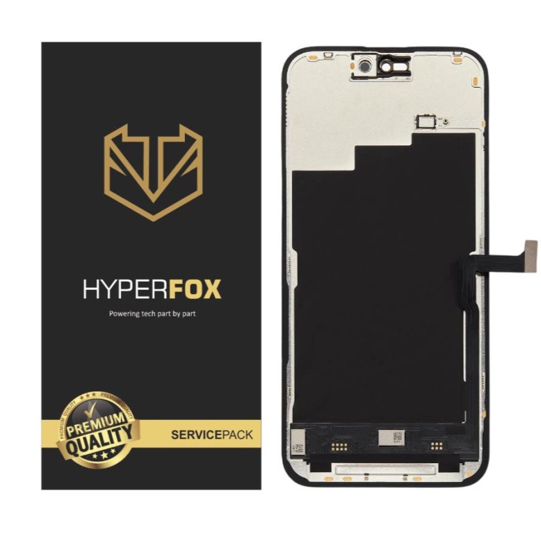 Apple iPhone 15 Pro Max - HYPERFOX SOFT OLED LCD Touch Black (1 χρόνο εγγύηση)