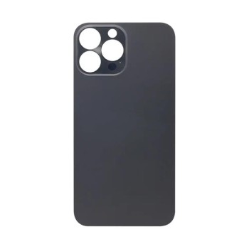 Apple iPhone 13 Pro Max - Back Glass Large Hole Black Graphite OEM with Logo