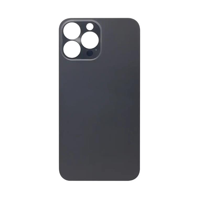 Apple iPhone 13 Pro Max - Back Glass Large Hole Black Graphite OEM with Logo