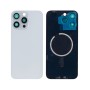 Apple iPhone 15 Pro Max - Back Glass Large Hole + Lens + Magsafe White Titanium OEM with Logo
