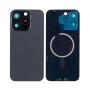Apple iPhone 15 Pro - Back Glass Large Hole + Lens + Magsafe Black Titanium OEM with Logo