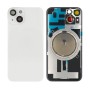 Apple iPhone 14 - Back Glass Large Hole + Lens + Magsafe Starlight White OEM with Logo