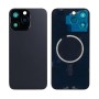 Apple iPhone 15 Pro Max - Back Glass Large Hole + Lens + Magsafe Black Titanium OEM with Logo