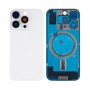 Apple iPhone 16 Pro - Back Glass Large Hole + Lens + Magsafe White Titanium OEM with Logo