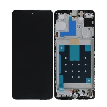Samsung M556B Galaxy M55 5G - LCD Touch Black with Frame + Sup Board Original GH83-10470A Service Pack