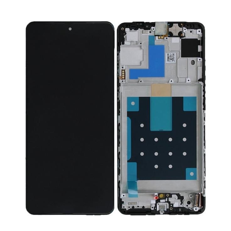 Samsung M556B Galaxy M55 5G - LCD Touch Black with Frame + Sup Board Original GH83-10470A Service Pack