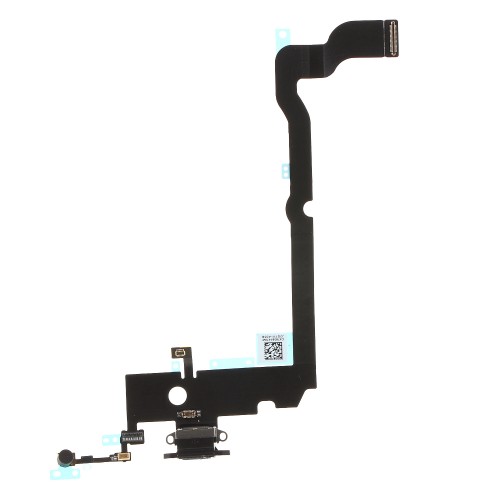 Καλωδιοταινία με Επαφή Φόρτισης & Μικρόφωνο Black (iPhone XS Max)