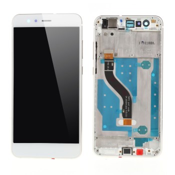 Οθόνη με μηχανισμό αφής και Πλαίσιο LCD SCREEN Huawei P10 Lite White/Grey
