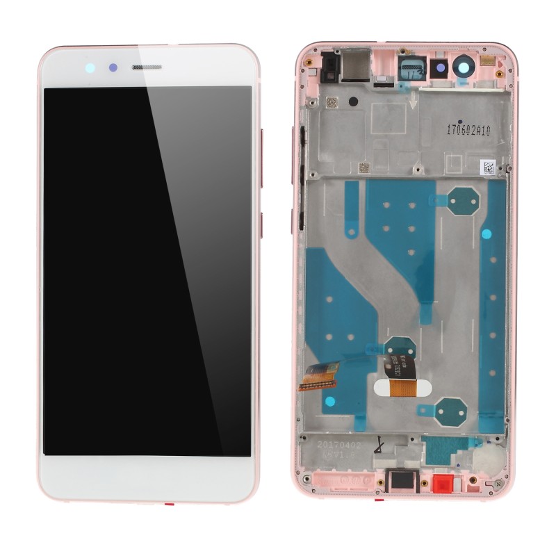 Οθόνη με μηχανισμό αφής και Πλαίσιο LCD SCREEN Huawei P10 Lite White/Pink