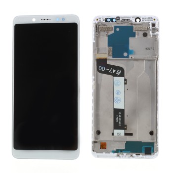 Οθόνη με μηχανισμό αφής και Πλαίσιο LCD SCREEN Xiaomi Redmi Note 5 White
