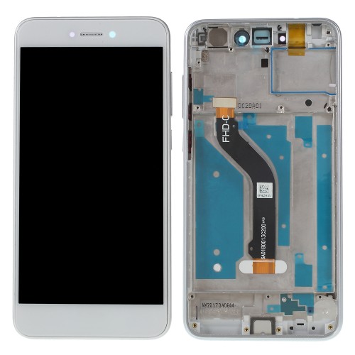 Οθόνη με μηχανισμό αφής και Πλαίσιο LCD SCREEN Huawei P8 Lite 2017 / P9 Lite 2017 White