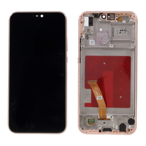 Οθόνη με μηχανισμό αφής και Πλαίσιο LCD SCREEN Huawei P20 Lite Pink