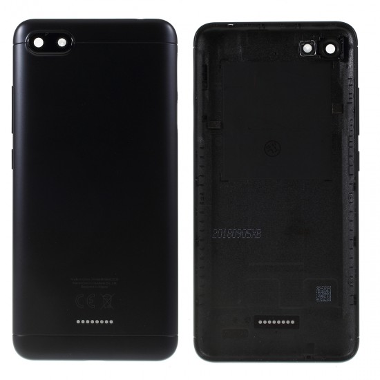 Πίσω καπάκι μπαταρίας για Xiaomi Redmi 6a Μαύρο