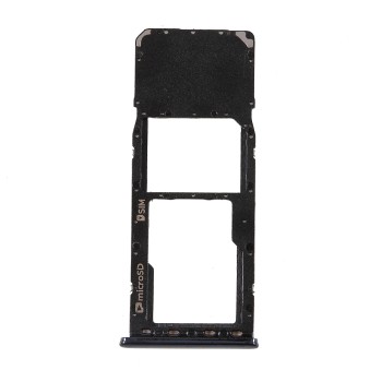 Sim Tray Samsung Galaxy A7 2018 Black Μαύρο