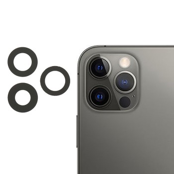 Τζαμάκι Κάμερας Μαύρο για iPhone 12 Pro Max