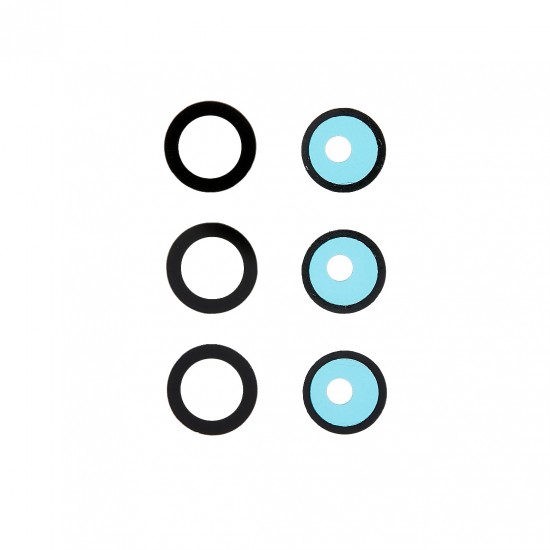 Τζαμάκι Κάμερας Μαύρο για Galaxy S22 5G (Σετ 3τμχ)