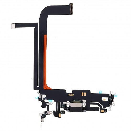 Καλωδιοταινία με Θύρα Φόρτισης σε Μαύρο χρώμα για iPhone 13 Pro Max