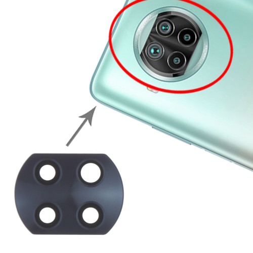 Τζαμάκι Κάμερας Μαύρο για Xiaomi Mi 10T Lite