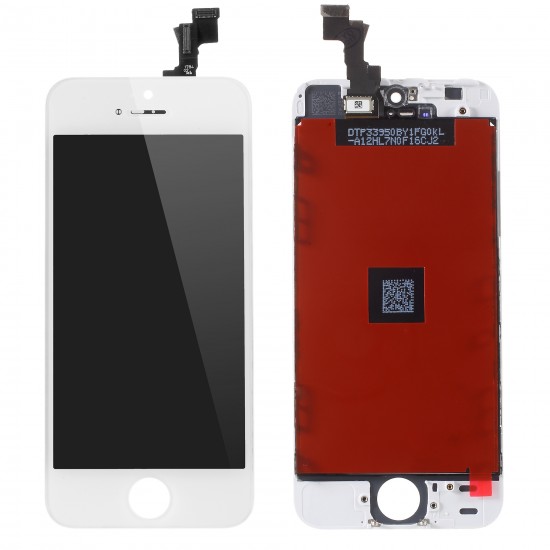Οθόνη με μηχανισμό αφής και Πλαίσιο LCD SCREEN iPhone 5s White